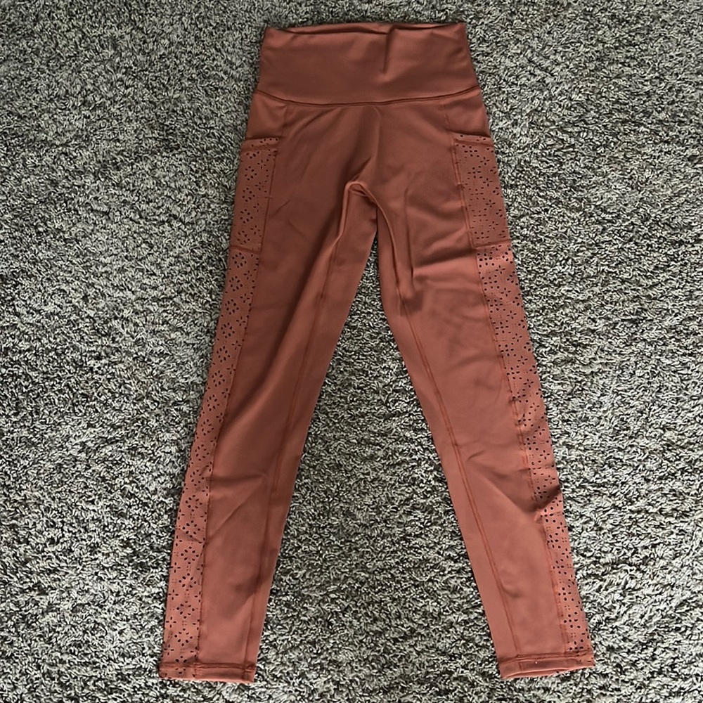 aerie move laser cut high waisted legging